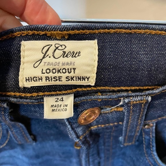 J. Crew Lookout High Rise Skinny Jeans Size 24 J-5 - Picture 3 of 7